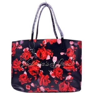 NWT Victoria's Secret Rose Tote Handbag Weekender Floral Boho Cottage Core Clean